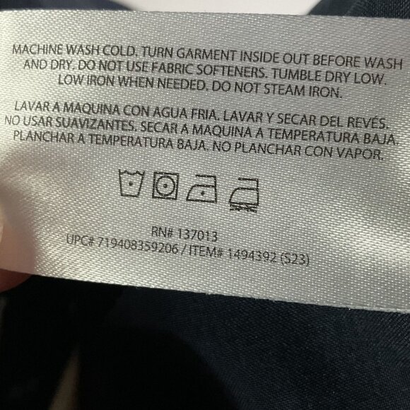 ORVIS Tech Work Shirt Men's XL Polyester Navy Button Up Short Sleeve 1494392 - Picture 5 of 6